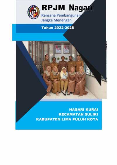 Peraturan Nagari Kurai Nomor 4 Tahun 2022 tentang RPJM Nagari 2022-2028